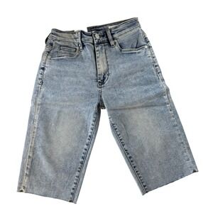 BLANKNYC The Leonard Classic Bermuda Denim‎ Shorts Womens Size 24x9 NEW